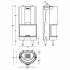 Стальная каминная топка Piazzetta HT 760T